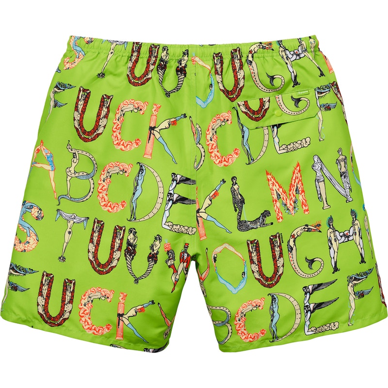 Supreme Alphabet Water Short Lime