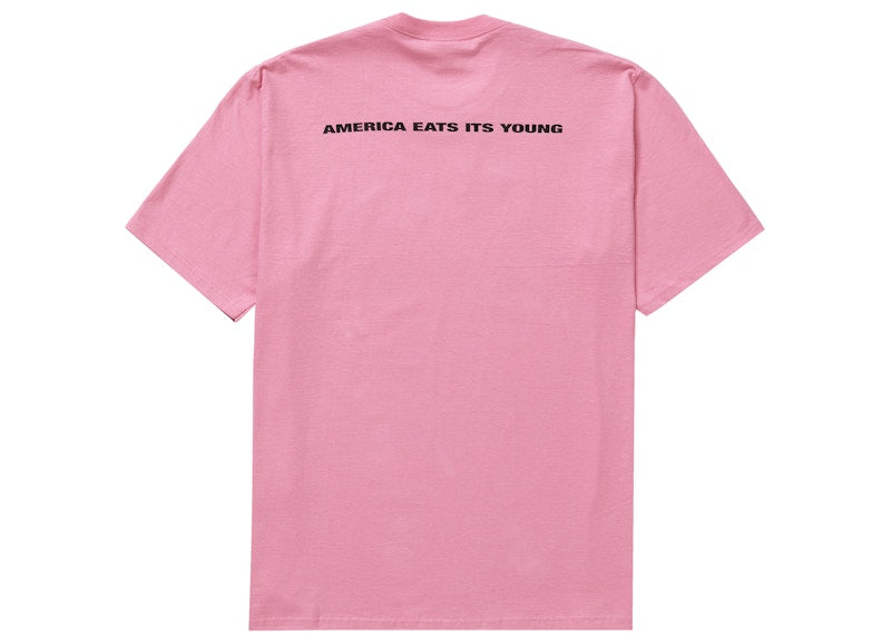 Supreme America Eats Its Young Tee Pink