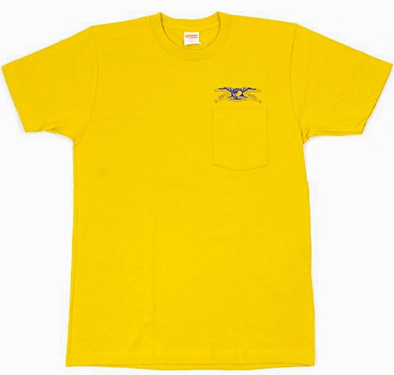 Supreme Anti Hero Eagle Pocket Tee Mustard