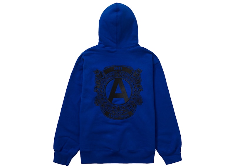 Supreme Anti Hooded Sweatshirt Royal