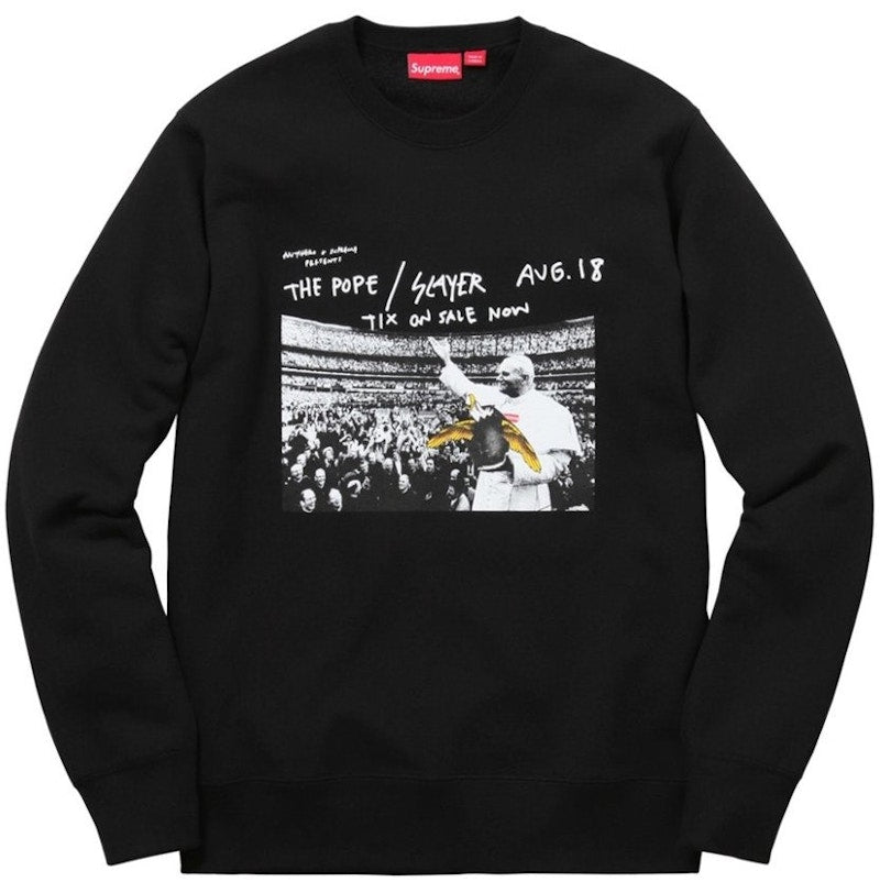 Supreme Antihero Pope Crewneck Black