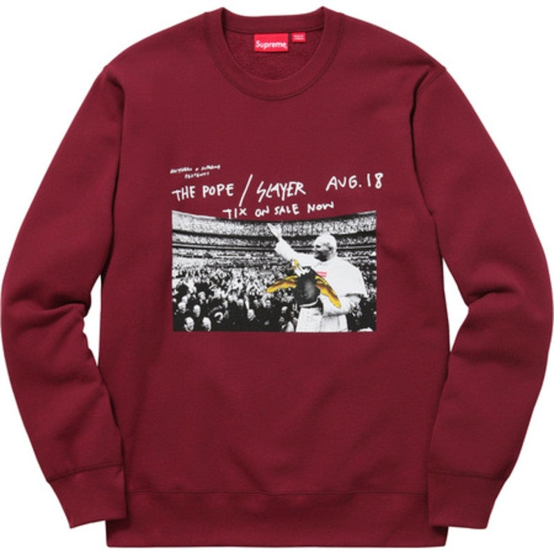 Supreme Antihero Pope Crewneck Burgundy