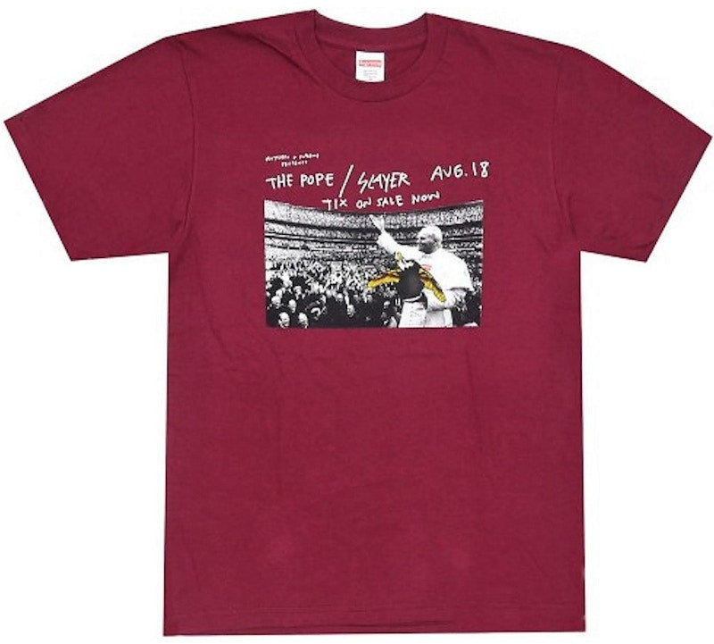 Supreme Antihero Pope Tee Burgundy