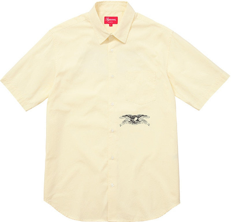 Supreme Antihero SS Button Up Shirt Yellow