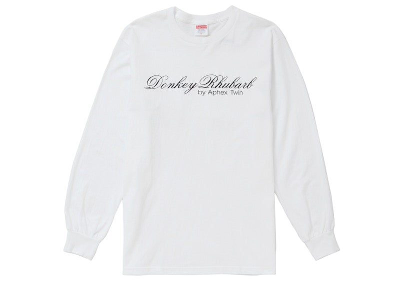 Supreme Aphex Twin Donkey Rhubarb L/S Tee White