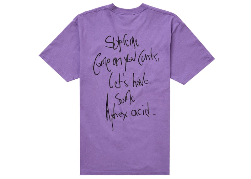 Supreme Aphex Twin Windowlicker Tee Purple
