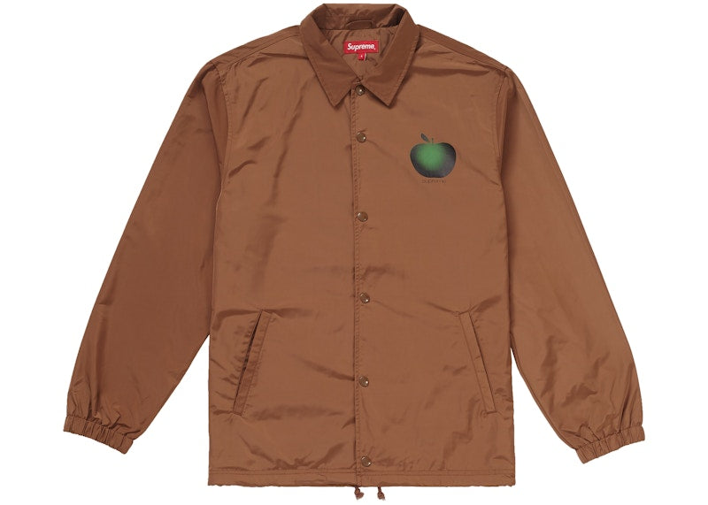 Supreme Apple Coaches Jacket Brown