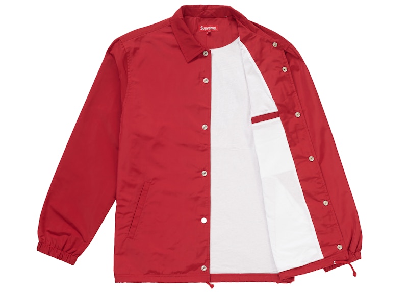 Supreme Apple Coaches Jacket Red