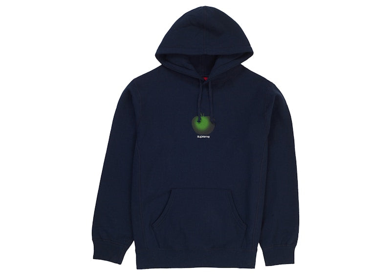 Supreme Apple Hooded Sweatshirt Navy
