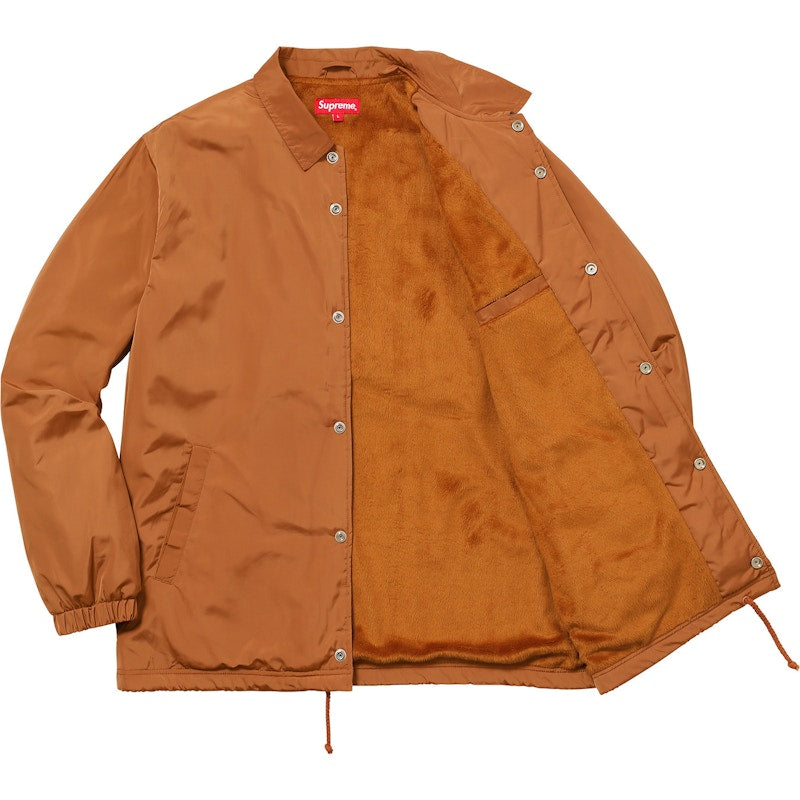 Supreme Arabic Logo Coaches Jacket Light Brown