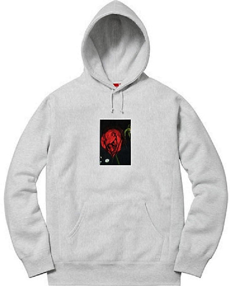 Supreme Araki Rose Hooded Sweatshirt Grey