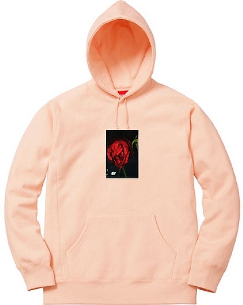 Supreme Araki Rose Hooded Sweatshirt Peach