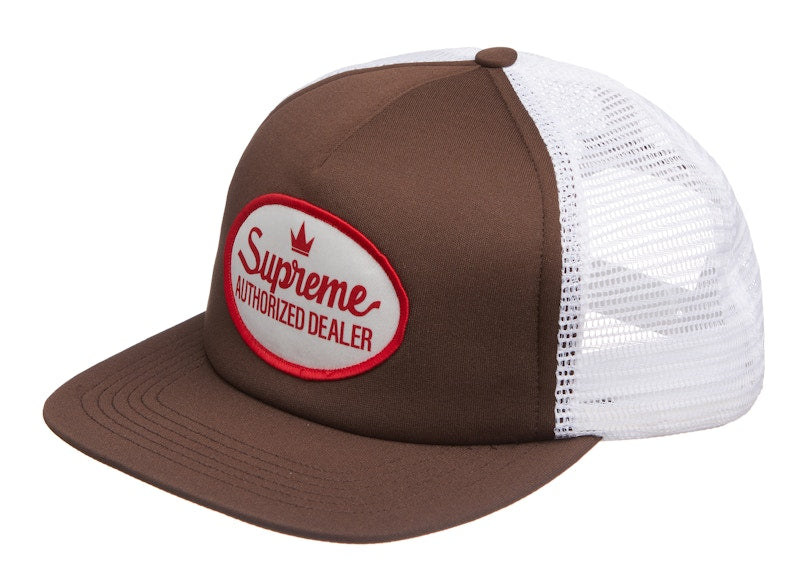Supreme Authorized Mesh Back 5-Panel Brown