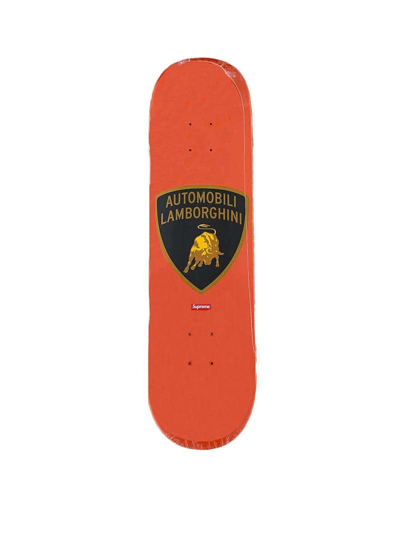 Supreme Automobili Lamborghini Skateboard Deck Orange