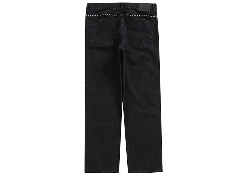 Supreme B.B. Simon Studded Regular Jean Black