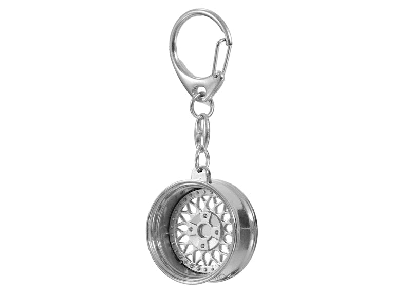 Supreme BBS RS Rim Keychain Silver