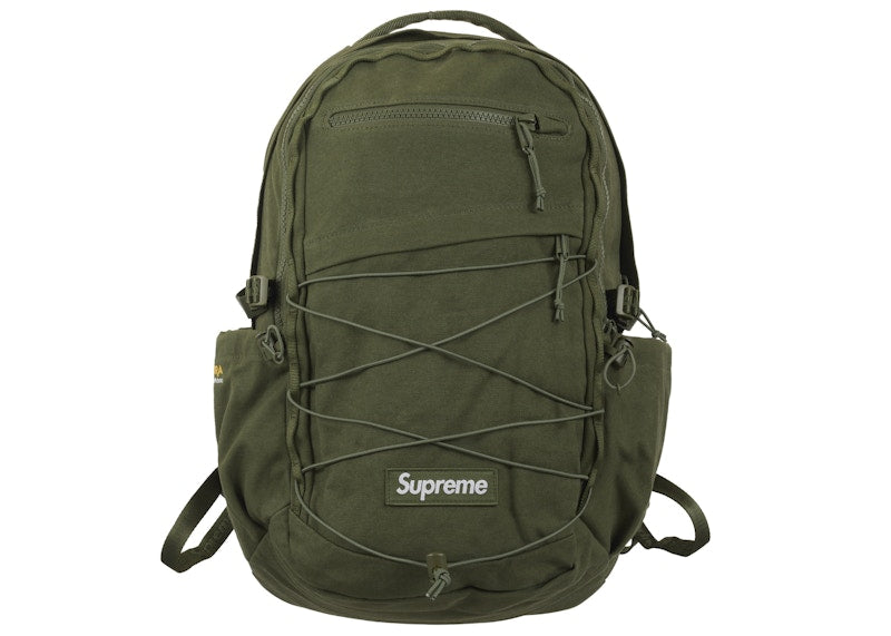 Supreme Logo Backpack (SS25) Olive