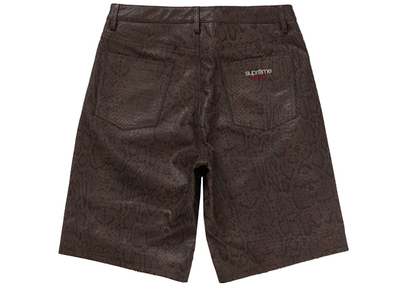 Supreme Baggy Leather Short (SS25) Brown