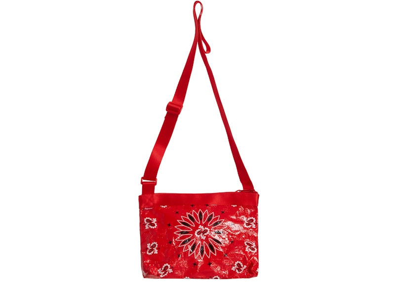 Supreme Bandana Tarp Side Bag Red