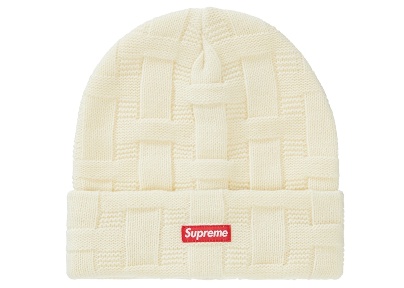 Supreme Basket Weave Beanie Natural