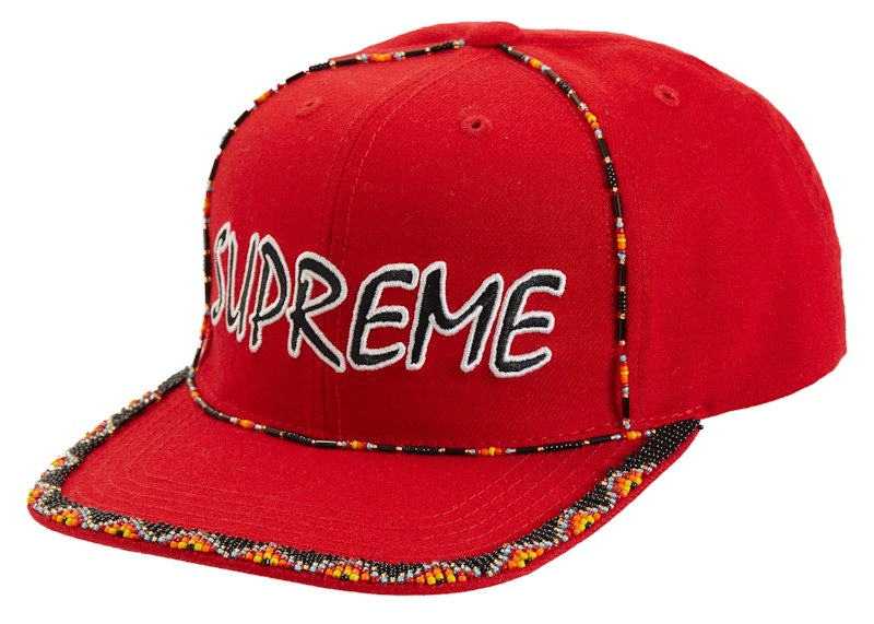 Supreme Beaded 6-Panel Red