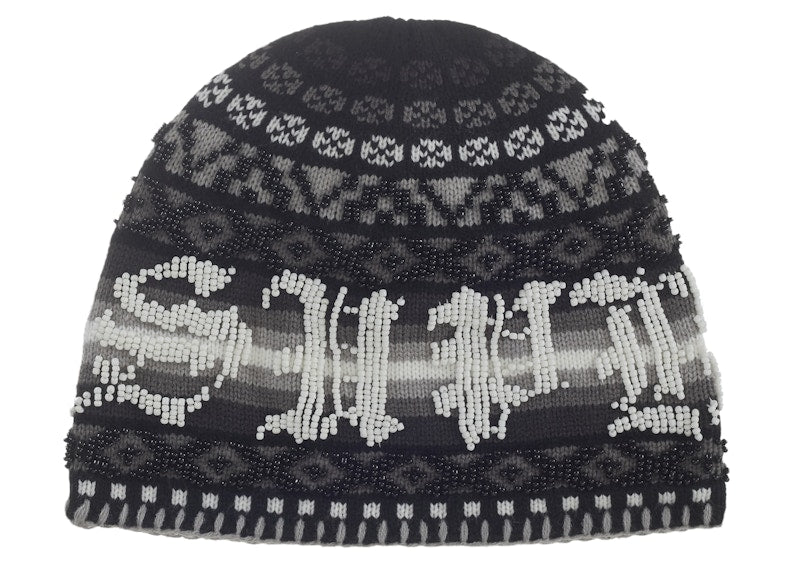 Supreme Beaded Beanie Black