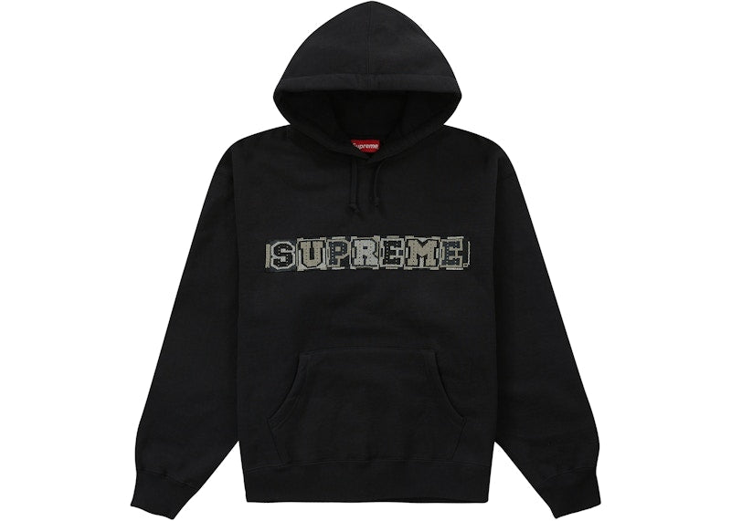 Supreme Beaded Hooded Sweatshirt (SS23) Black
