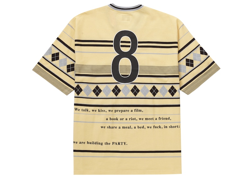 Supreme Bernadette Corporation Pique Soccer Top Pale Yellow