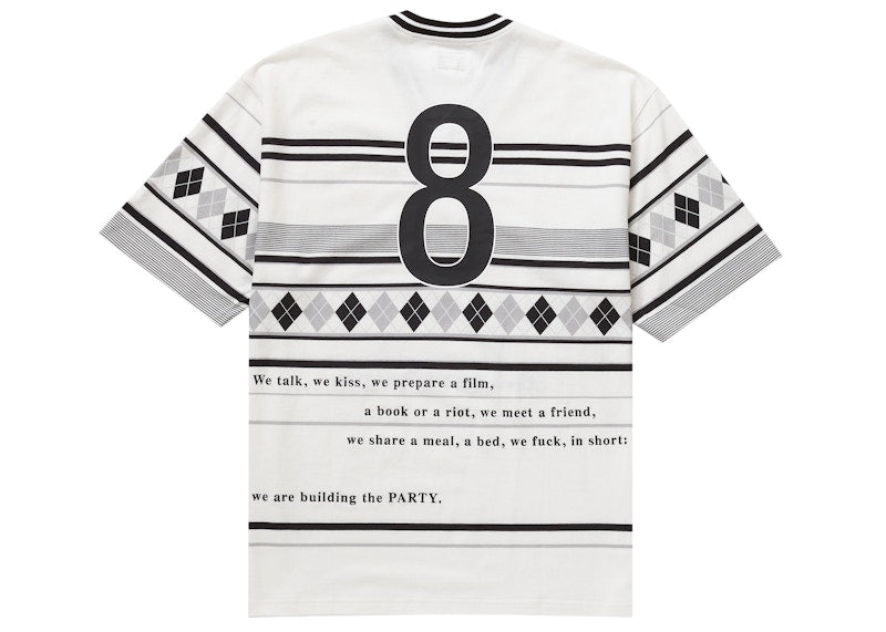 Supreme Bernadette Corporation Pique Soccer Top White