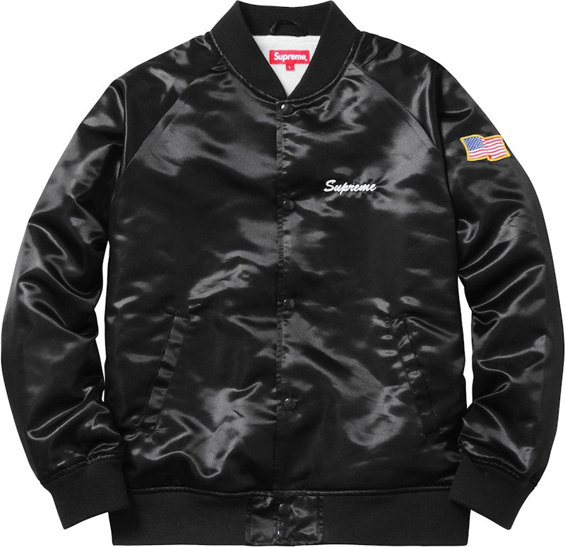 Supreme Betty Boop Satin Club Jacket Black