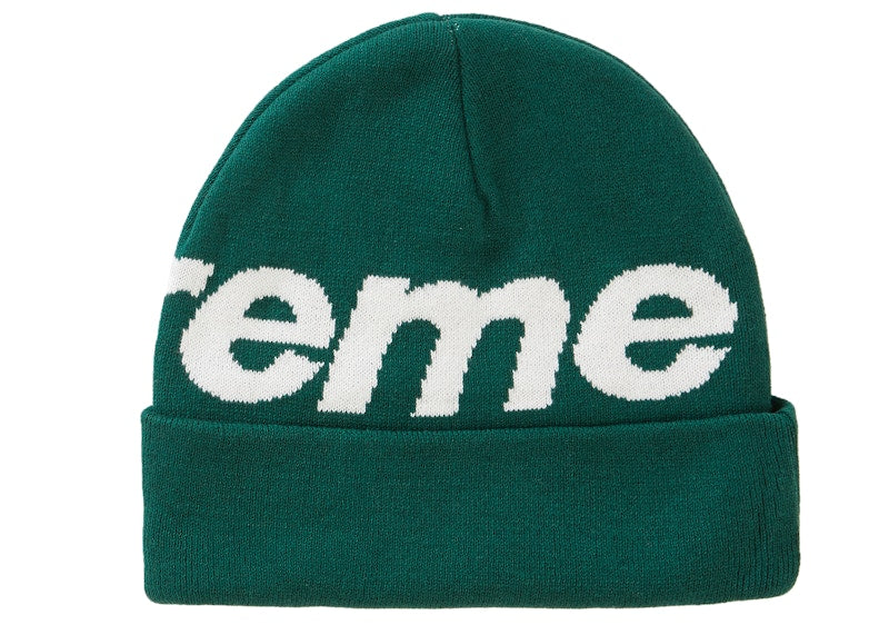 Supreme Big Logo Beanie (FW19) Green