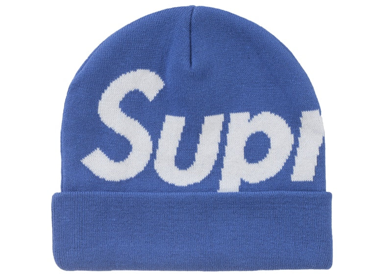 Supreme Big Logo Beanie (FW24) Blue