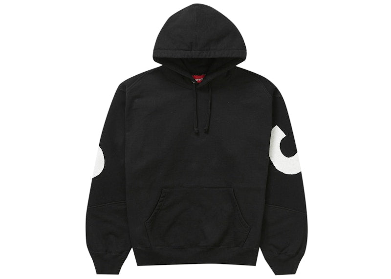 Supreme Big Logo Jacquard Hooded Sweatshirt Black