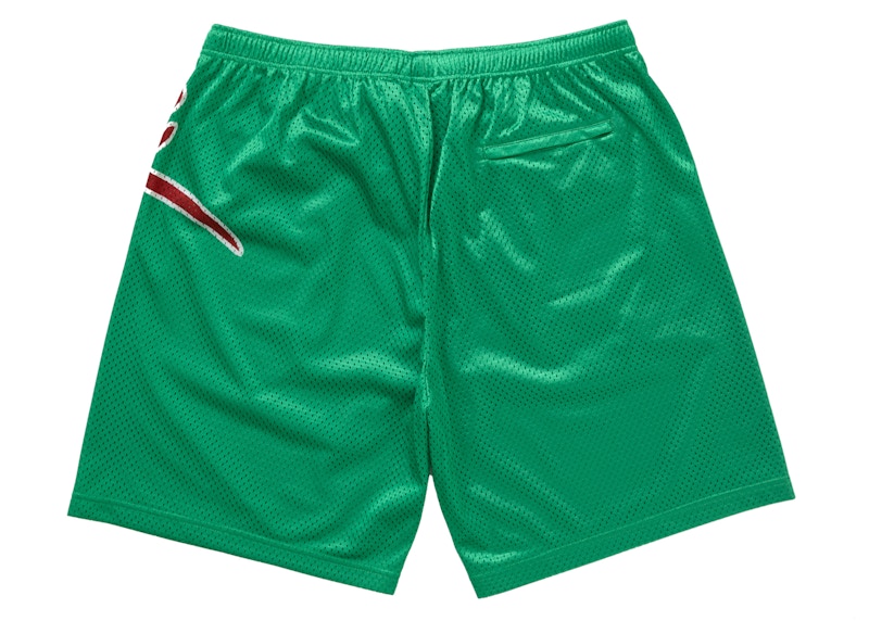 Supreme Big Script Mesh Short Green