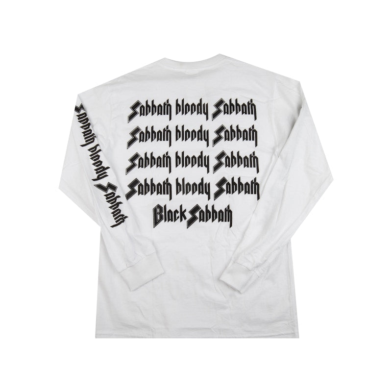 Supreme Black Sabbath Bloody Sabbath Long Sleeve Tee White