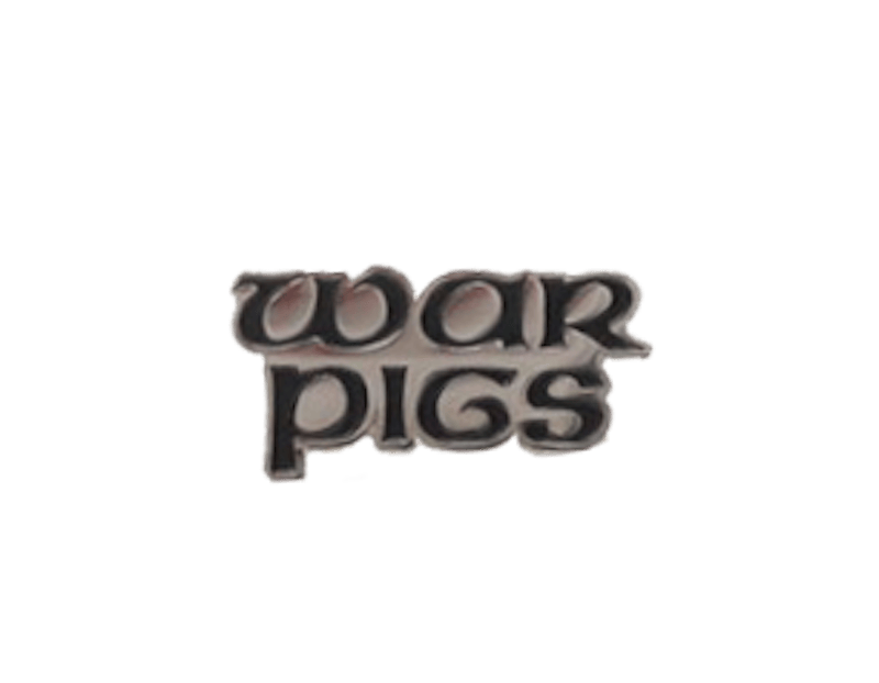 Supreme Black Sabbath War Pigs Black Pin Silver