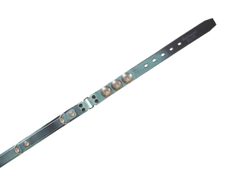 Supreme Blackmeans Concho Leather Belt Light Green