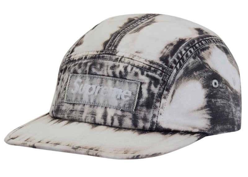 Supreme Bleached Chino Camp Cap Black