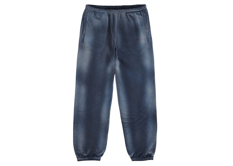 Supreme Bleached Sweatpant Navy