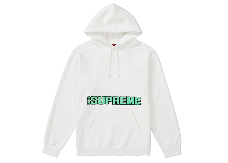 Supreme Blockbuster Hooded Sweatshirt White