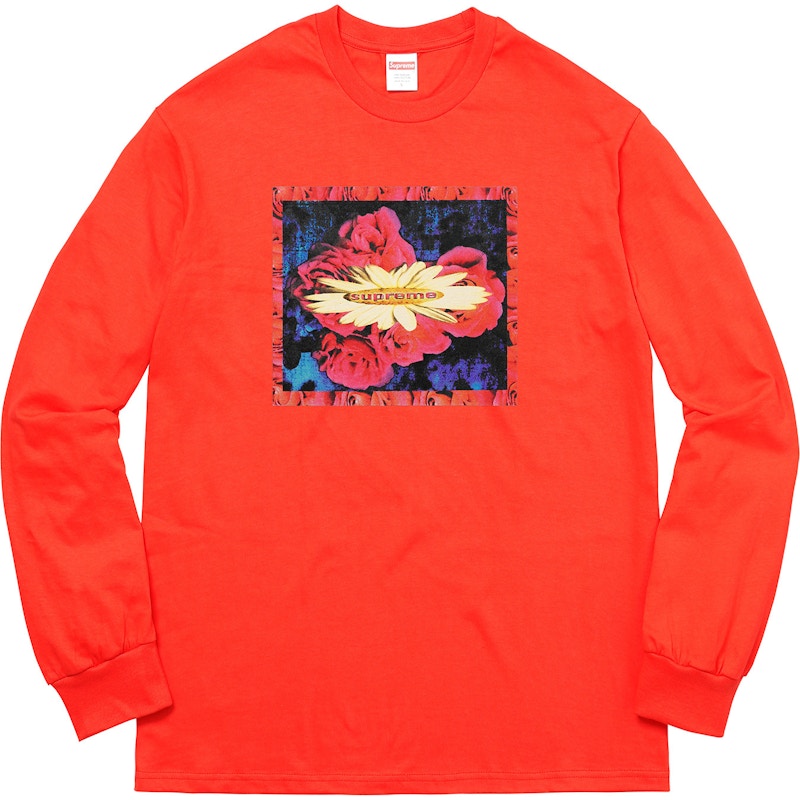 Supreme Bloom L/S Tee Bright Orange