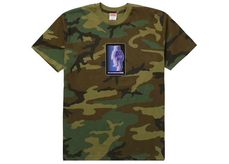 Supreme Blur Tee Woodland Camo