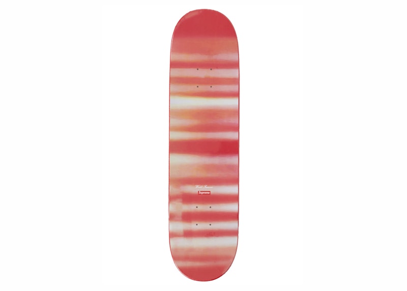 Supreme Blurred Logo Skateboard Deck Red