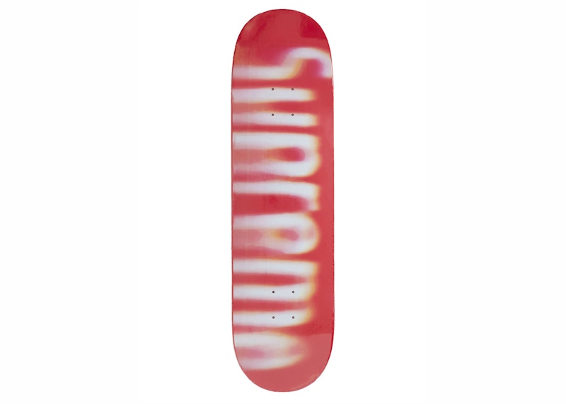 Supreme Blurred Logo Skateboard Deck Red
