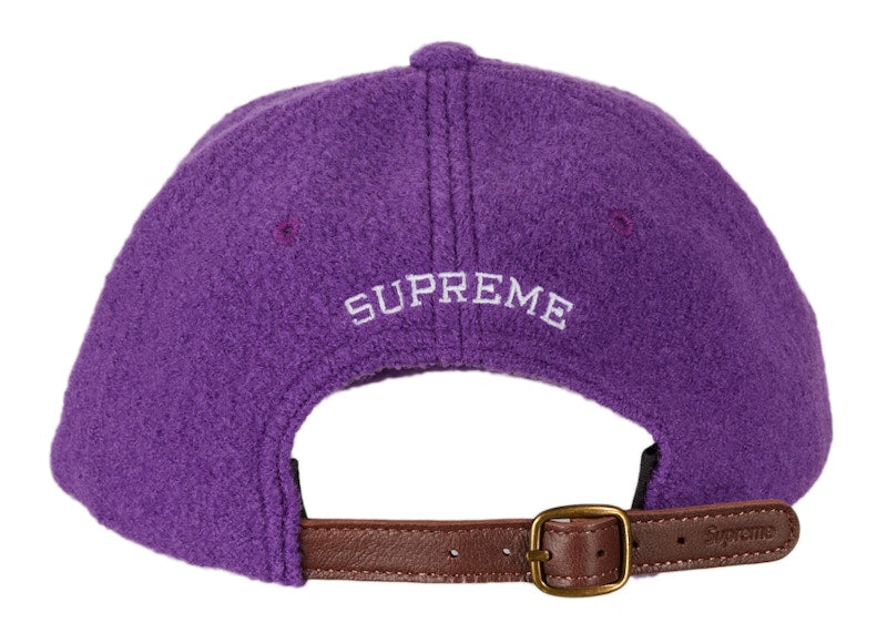 Supreme Boiled Wool S Logo 6-Panel Purple