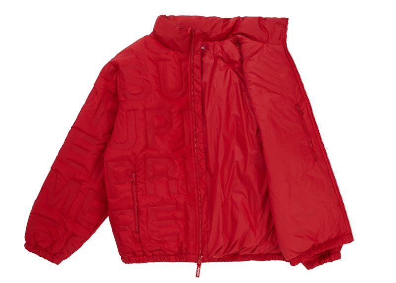 Supreme Bonded Logo Down Jacket Red