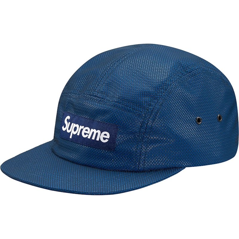Supreme Bonded Mesh Camp Cap Blue