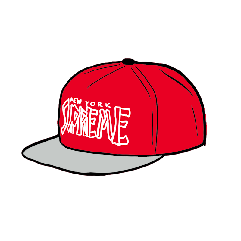 Supreme Bones Logo 5-Panel Red