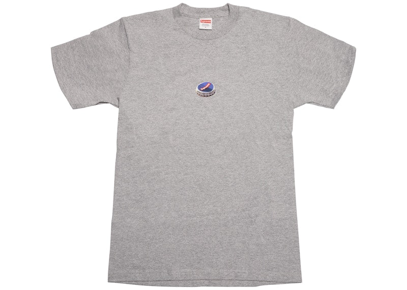 Supreme Bottle Cap Tee Heather Grey