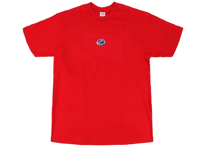 Supreme Bottle Cap Tee Red